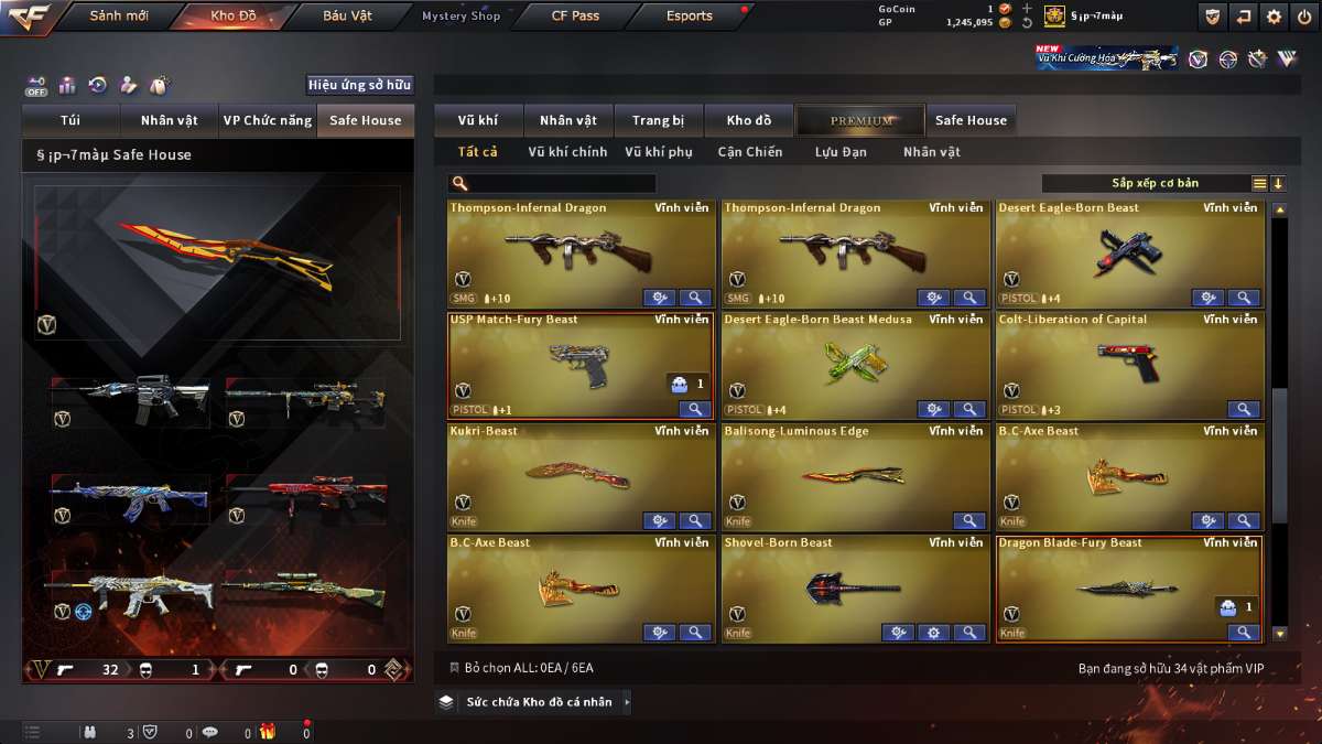 shop acc cf uy tin gia re